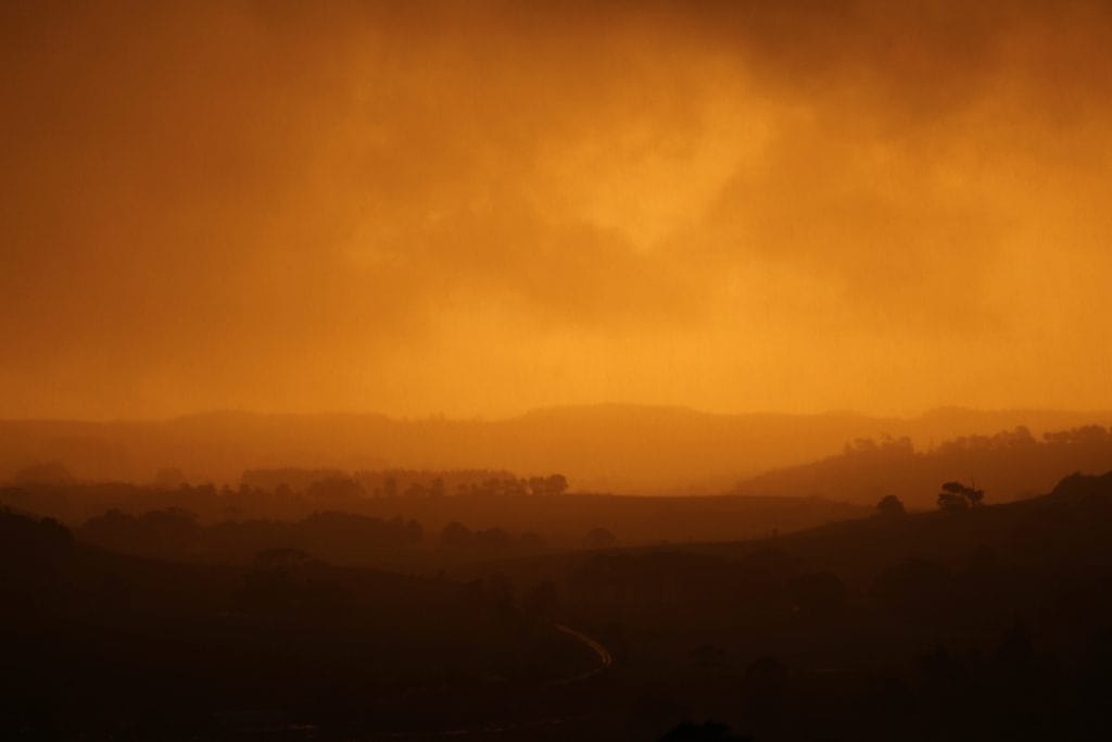 Sunset over the Kaipara Valley