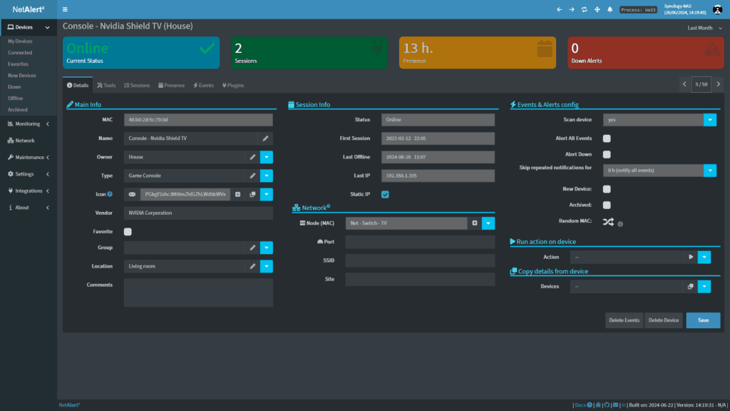 NetAlertX Screenshot